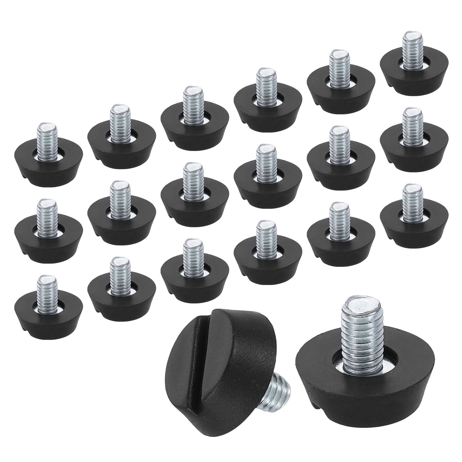 20Pack M6 Thread Furniture Feet Levelers, 19x9 Adjustable Leveling ...