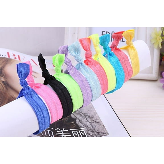 20Pack Pony Hair Ties - Ponytail Holders - No Damage Hair Accessories for Women - Random Color