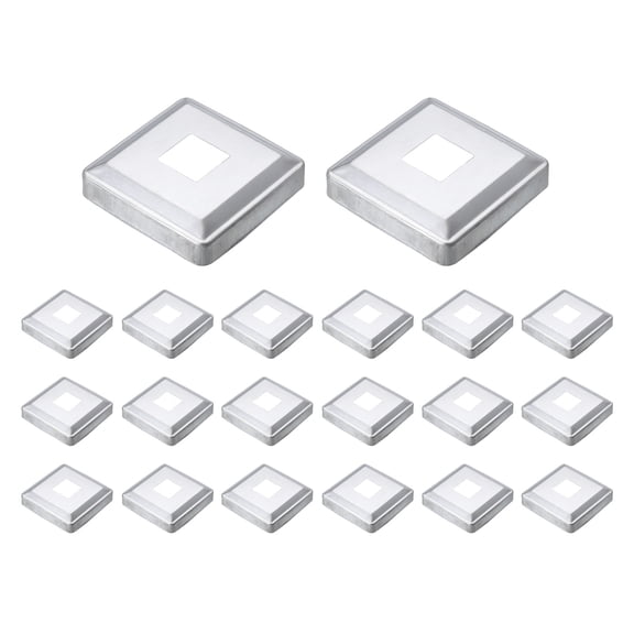 20Pack Post Base Cover, 3.25x3.25 Metal Integral Style Post Skirt Porch Column Wrap(1x1)