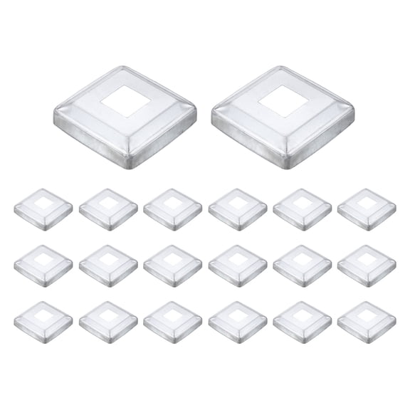 20Pack Post Base Cover, 3.75x3.75 Metal Integral Style Post Skirt Porch Column Wrap(1.2x1.2)