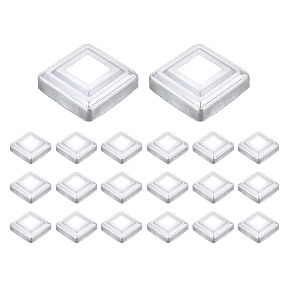 20Pack Post Base Cover, 3x3 Metal Integral Style Post Skirt Porch Column Wrap(1.2x1.2)