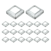 20Pack Post Base Cover, 3x3 Metal Integral Style Post Skirt Porch Column Wrap1.6x1.6