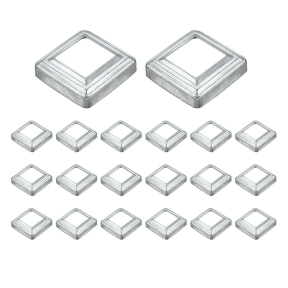 20Pack Post Base Cover, 3x3 Metal Integral Style Post Skirt Porch Column Wrap(1.6x1.6)