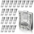 thumbnail image 1 of 20Pack Stainless Steel Money Clip Silver Slim Cash Clip for Men, Credit Card Holder Metal Money Clips Minimalist Pocket Cash Wallet, 1 of 7
