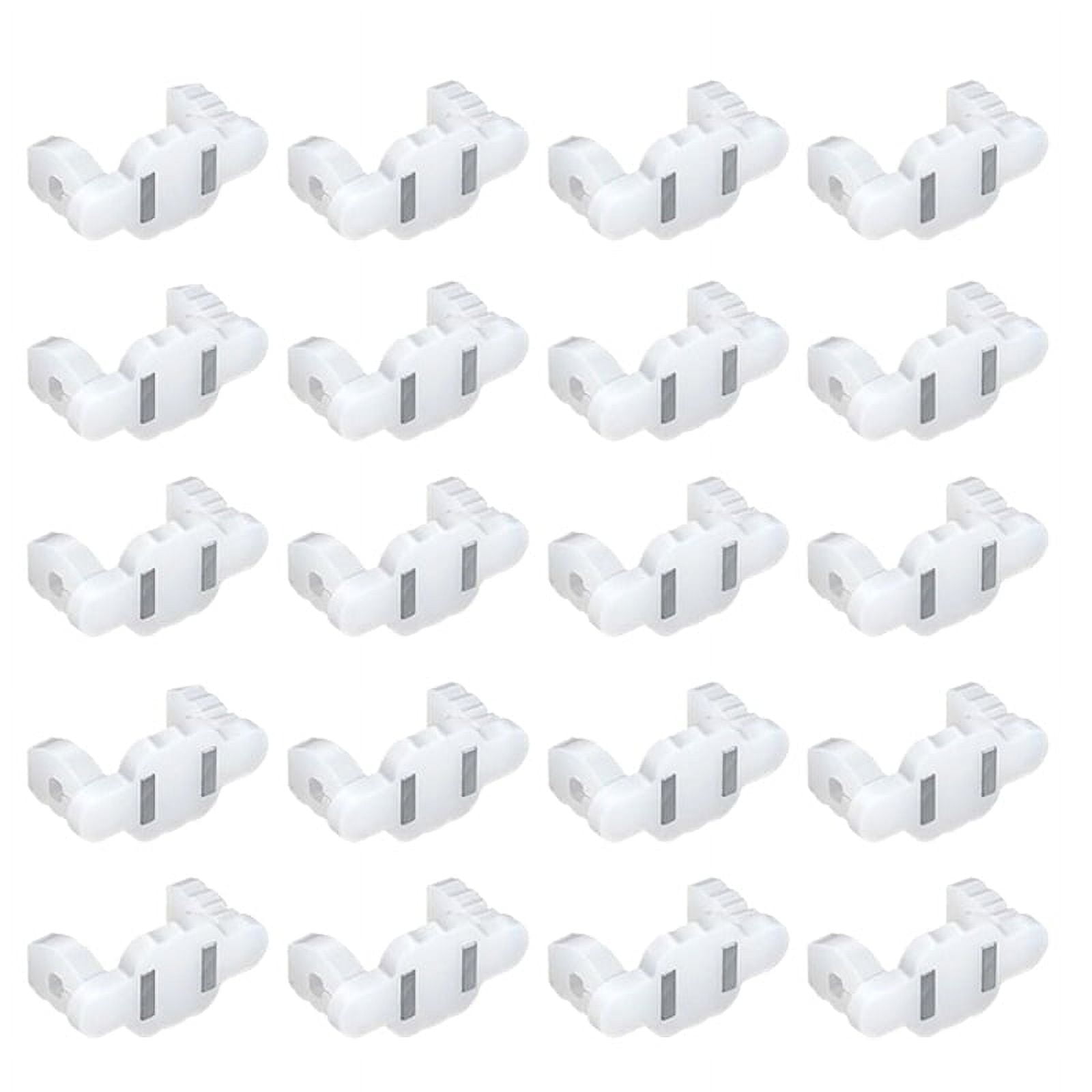 20-Pack Strong Magnetic Christmas Light Clips – For Metal Roof, Gutters & Siding – Double Magnet, Fits C7/C9 Sockets, Tool-Free Installation