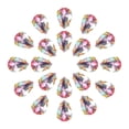 thumbnail image 1 of 20Pack Teardrop Sew on Rhinestone - 10x7mm Glass Teardrop Crystal Rhinestones in Gold Prong Setting (AB Color), 1 of 6