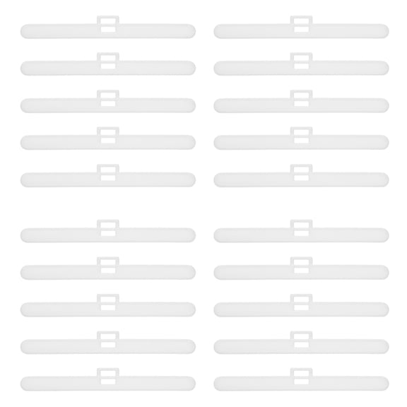 20Pack Vertical Blind Hangers, 96mm Double Hole Plastic Vertical Blind Top Holders Blinds Curtains Replacement Slats for Home Office Hotels