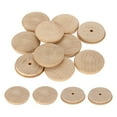 thumbnail image 1 of 20Pack Wood Button Plugs, 50mm / 1.97" Hardwood Screw Hole Plug Mushroom Wooden Caps Buttons Beech Wood Plug for Furniture Woodworking Craft Decor (55mm x 50mm), 1 of 6