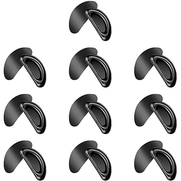 20Pair Adhesive Nose Pads Anti-Slip Silicone Eyeglass Pads for Glasses Sunglasses Spectacles. Bexikou Eyeware Accessories (Black)