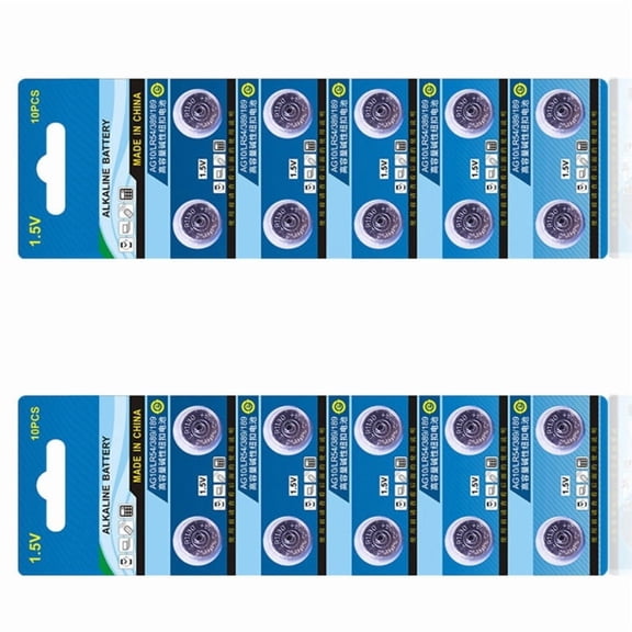 20Pc/10pc AG10/LR54 1.5V Button Coin Cell Batteries High Capacity Alkaline Button Cell Battery For Watches Calculators