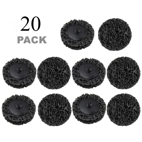 20Pc 2 In Roll Lock Poly Strip Clean Die Grinder Sanding Disc Paint Rust Removal