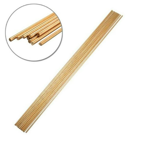 20Pc Brass Rod Wires Sticks 2Mm * 250Mm for Repair Welding Brazing Soldering