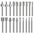 thumbnail image 1 of 20Pc HSS Router Carbide Engraving Bits for Router Bit Set 1/8 Inch(3mm) Shank for Rotary Tools, 1 of 5