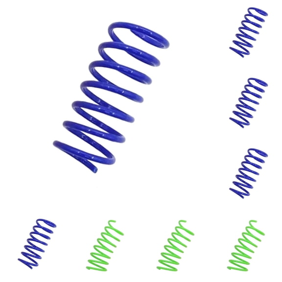 20Pc Pet Wide Colorful Springs Cat Toys Plastic Coil Spiral Springs for Cat Kitten Pets (Random Color)