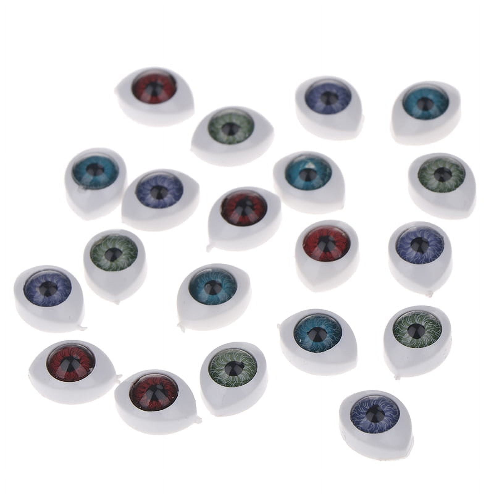 20Pc Plastic Fake Eyes Oval Eyeballs for Mask Dolls Bear Baby Toy eye