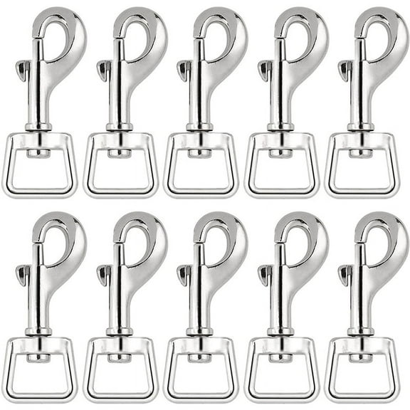 20Pc Snap Hooks for Dog Leash Collar Linking, Heavy Duty Swivel Clasp Eye Bolt Buckle Trigger Clip for Spring Pet Buckle