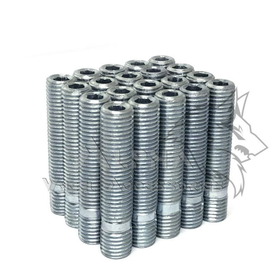 20Pc Wheel Stud Conversion Kit 12x1.5 Fits Saab 9-3 900 9-5 9-3X 2.25" Long 57mm