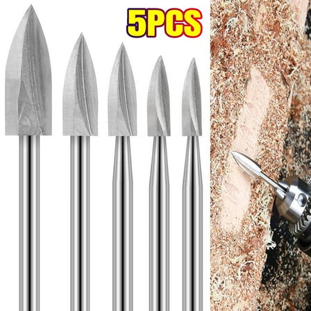 20Pc Wood Carving Engraving Drill Bits Set For Dremel Rotary Tool, Grinding Wood
