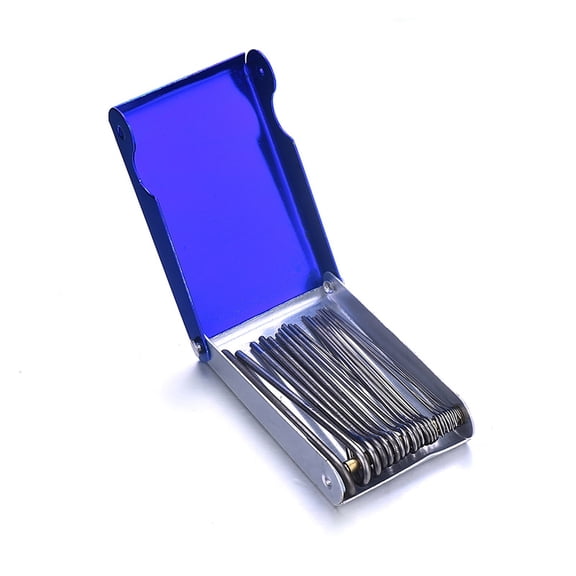20Pcs 0.4-3mm Welding Nozzle Torch Tip Cleaner Gas Welding Brazing Cutting Torch Tip Cleaner Guitar Nut Needle Files Nozzle