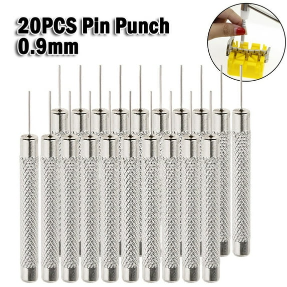 20Pcs 0.9mm Watch Strap Bracelet Pin Remover Repair Tool Pin Punch Watch Punches