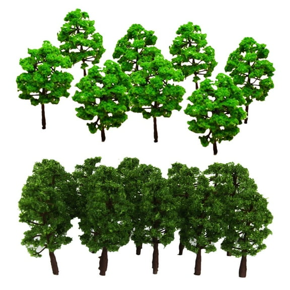 20Pcs 1:150 Model Tree and 10Pcs N Landscape Train Railway Layout Scenery