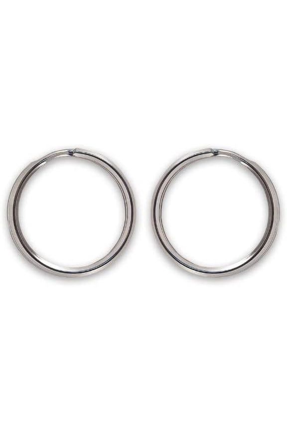 20Pcs 1.18 inches (30 mm) Key Rings Flat Split Keychain Bulk Heavy Duty Strong Keyring for Keychain and Crafts