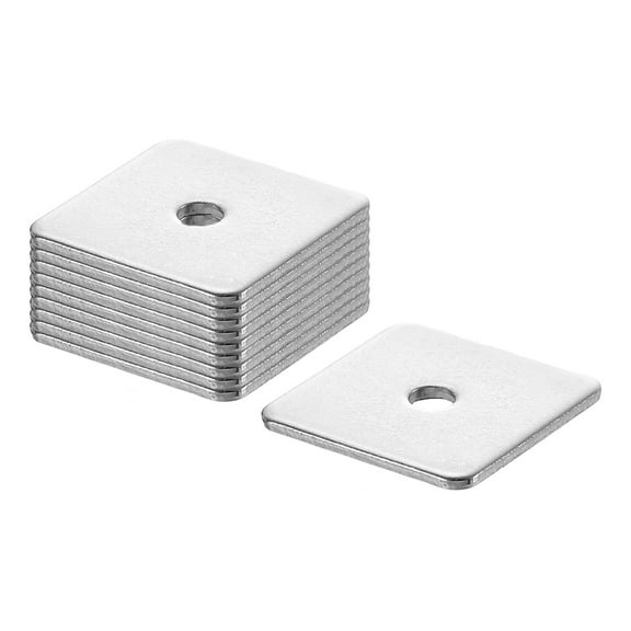 20Pcs 1-3/16" Square Plate Washer for 3/16" Bolt, 304 Stainless Steel Flat Bearing Plate (0.08" Thick)