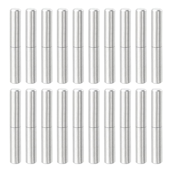 20Pcs 1-9/16" x 1/4" (LxD) Weld on Barrel Hinge for Metal Gate, Silver