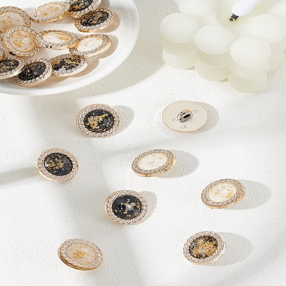 20Pcs 1-Hole Plastic Buttons Flat Round Adjustable Pants Button Mixed Color Sewing Accessory for Clothing Coat Bags and Craft Projects
