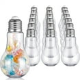 thumbnail image 1 of 20Pcs 100 ML Plastic Light Bulb Jars, Light Bulb Candy Containers Clear Candy Jars Fillable Lightbulb Ornaments for Christmas Crafts Party Favors (Silver,100 ml), 1 of 7