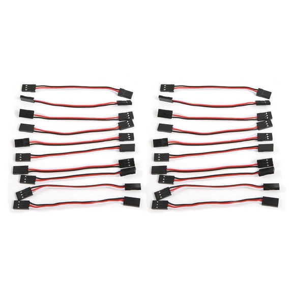 20Pcs 10cm Extension Lead Wire Cable MALE TO MALE