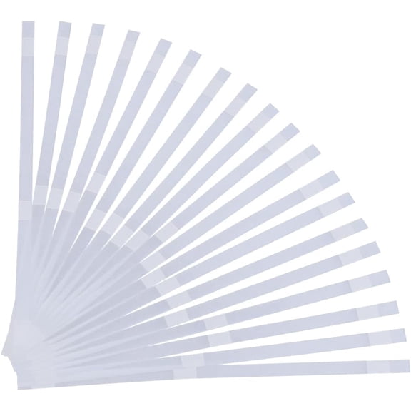 20Pcs 10mm Wide Thermal Glue Strips for Books Repair Bookbinding Mesh Backing EVA Hot Melt Adhesive Three Point Positioning Office Documents Paper