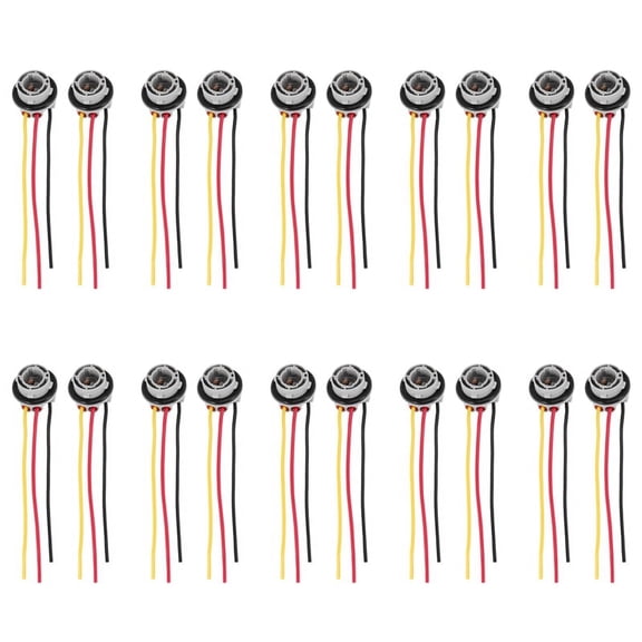 20Pcs 1157 Bay15D Lamp Holder Bulbs P21/5W Adapter Base Socket Connector Plastic Car Accessories for Brake Light