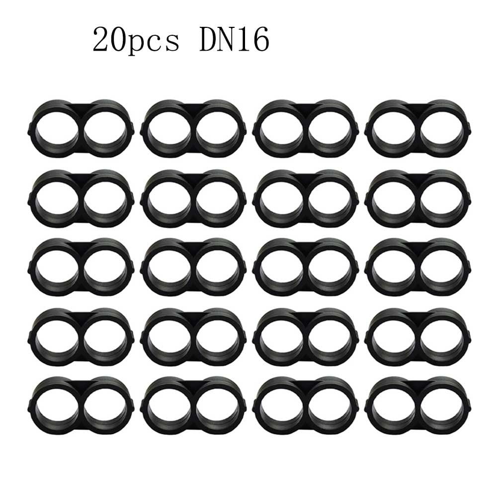 20pcs 12/16/20/25mm Barb Insert Figure 8 End Cap Off Plug Drip