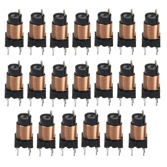 20Pcs 12T 0.6Uh-1.7Uh Inductance Adjustable High-Frequency Ferrite Core Inductor For Computers Hard Drives Audio Equipment