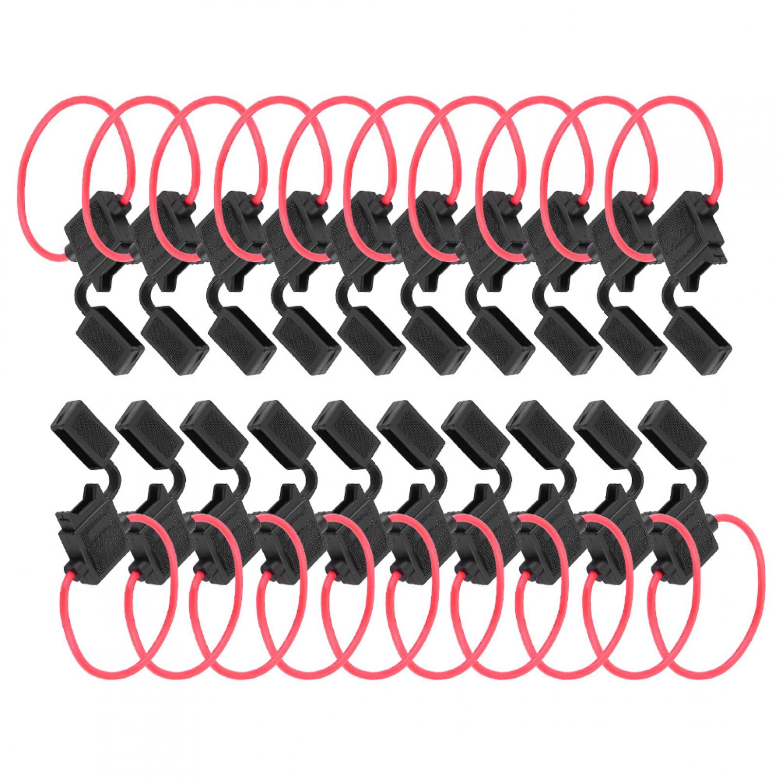 20Pcs 12V Car Auto 16 Gauge ATC/ATO Fuse Holder in Line AWG Wire for