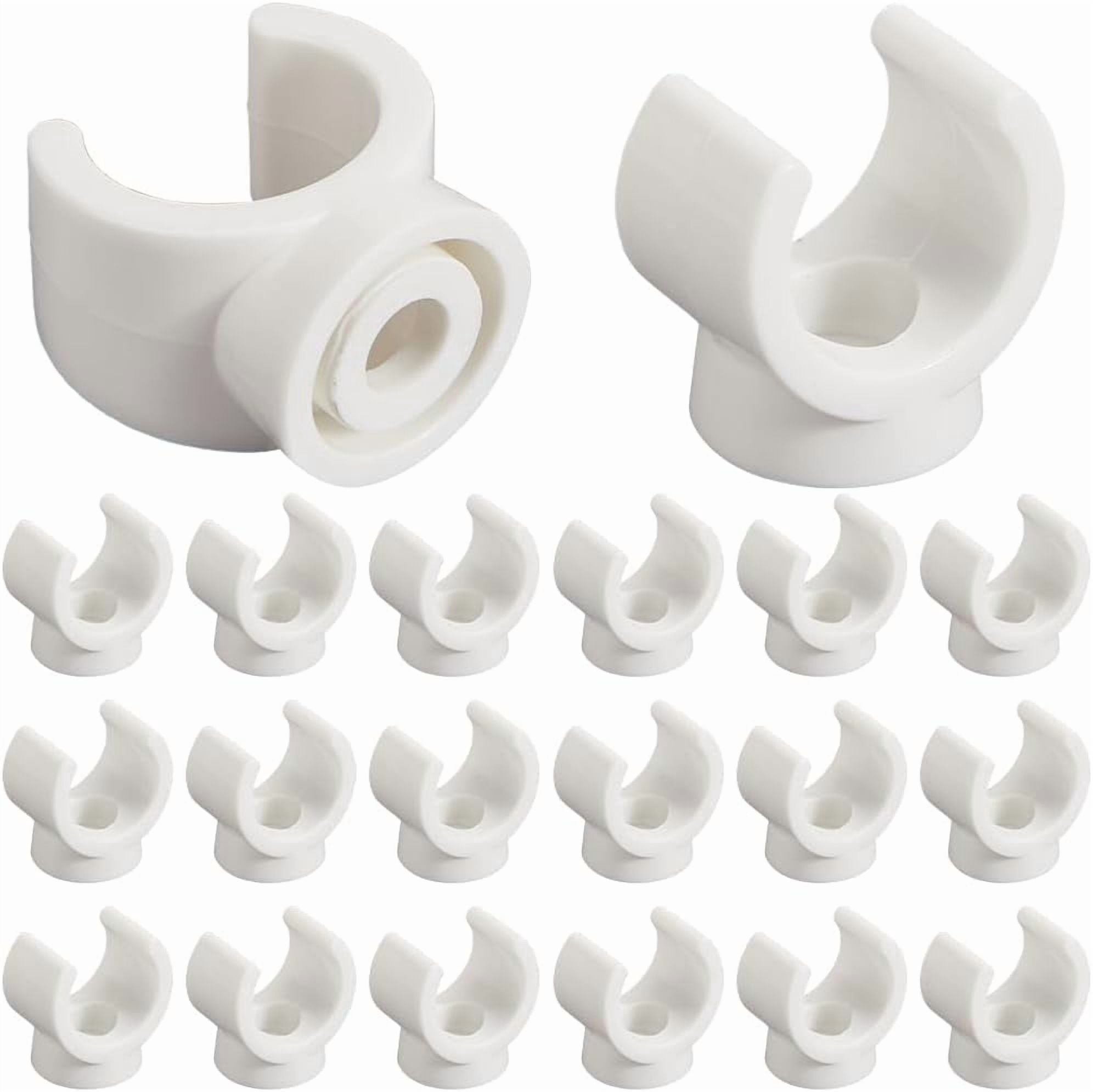 Modular Pex Clips 20Pcs 12mm PEX Clips Pipes Clamps Hangers PVC Pipe Holder White Plastic ...