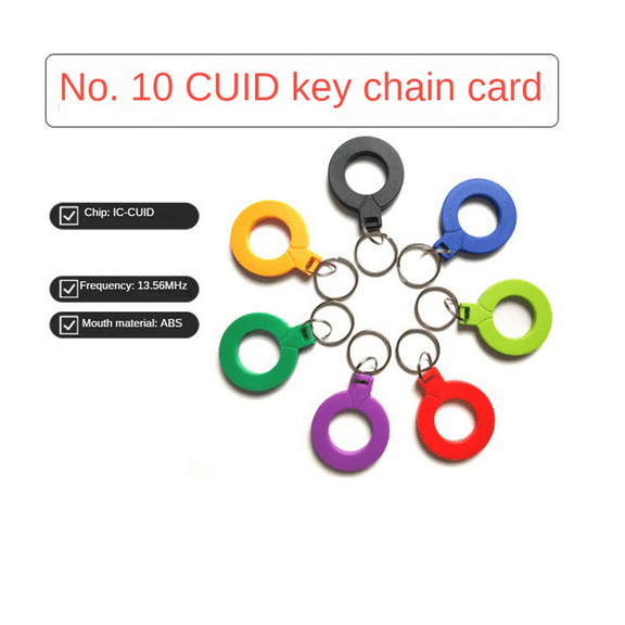20Pcs 13.56MHZ CUID Keyfobs CUID Changeable MF S50 1K IC Keys Keyfobs Token Tags NFC Clone Copy Block 0 UID Writable