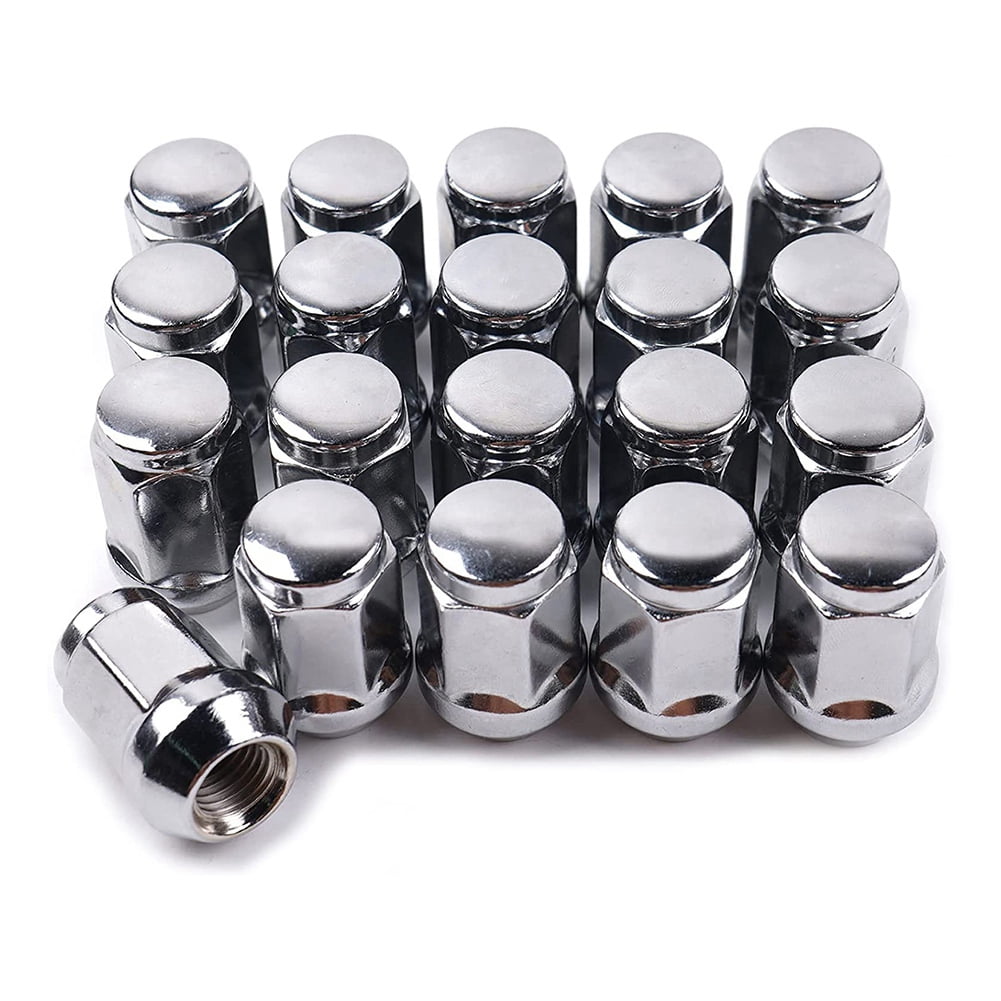 20Pcs 14X1.5 Lug Nuts - 19mm Lug Nut 1.38 inch Tall 3/4 inch Hex Chrome Lug Nuts, for y3583