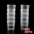 20Pcs 15/30/50Ml Transparent Plastics Measure Cups Dual Scales Cup