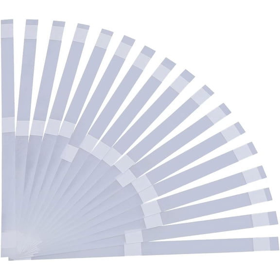 20Pcs 15mm Wide Thermal Glue Strips for Books Repair Bookbinding Mesh Backing EVA Hot Melt Adhesive Three Point Positioning Office Documents Paper