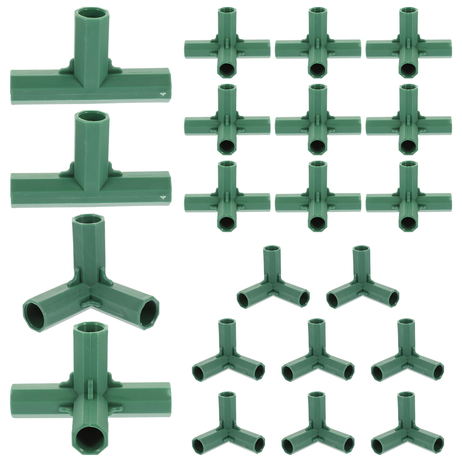 Supvox Greenhouse Building Frame Connector Plastic Green 20Pcs for ...