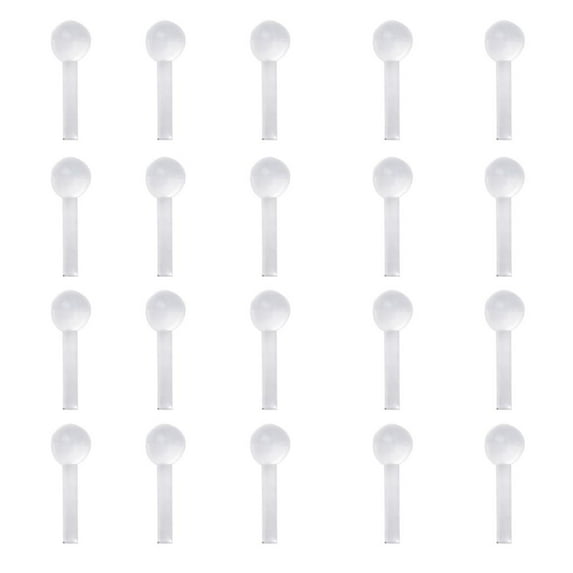 20Pcs 18G 1mm Clear Acrylic Nose B Studs RETAINERS Ball Bar Body Jewelry