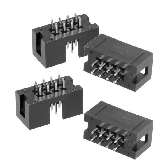 Unique Bargains 20Pcs 2.54mm Pitch 2x4-Pin Double Row Straight Box Header Connector PCB Board Socket