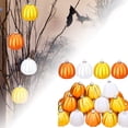 thumbnail image 1 of 20Pcs 2 Inch Fall Pumpkin Hanging Ornaments, Thanksgiving Hanging Decorations for Small Tree Mini Pumpkin Ball Ornaments for Halloween Harvest Autumn Home Decor, 1 of 5