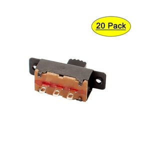 20Pcs 2 Position 3P SPDT Micro Miniature PCB Slide Switch Latching Toggle Switch