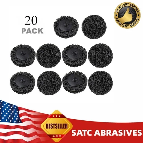 20Pcs 2" Roll Lock Die Sanding Discs Grinder Stripping Paint Rust Removal Wheels