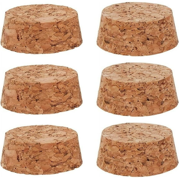 20Pcs 2 Sizes Cork Bottle Stoppers Tapered Cork Plugs Replacement Natural Soft Small Wooden Craft Wine Bottle Corks Lids for Wine Beer Bottle Glass Bottles Mason Jars 1.54x1.73x0.67inch Mixed Color