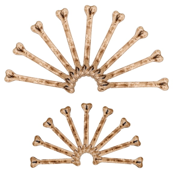 20Pcs 2 Styles Resin Bone Display Decoration Decorations Peru 75~104x17~18.5x6.5~8.5mm 10pcs/style