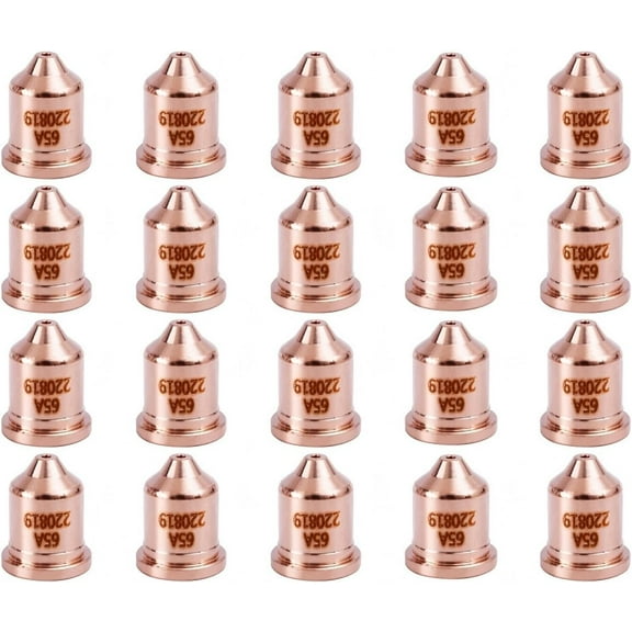 20Pcs 220819 Nozzle Tip 65A Fit for Hypertherm PMX 65 Plasma Cutting Torch Consumables